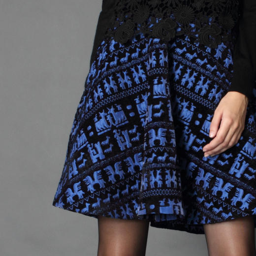 【伯妮斯茵】163S221--蓝色连衣裙 商品图3