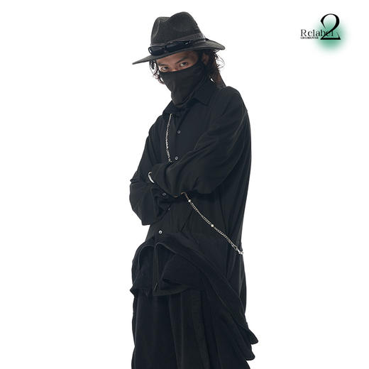 RELABEL 21AW 异面料双层结构内部拼接衬衣多穿法宽松灯芯绒外套 商品图1