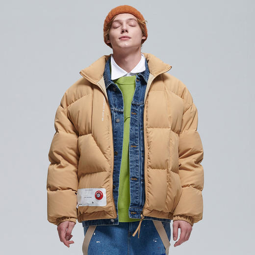 EAFINETAL.20AW杜邦三防防水指南针鸭绒宽松面包服上衣外套羽绒服 商品图1