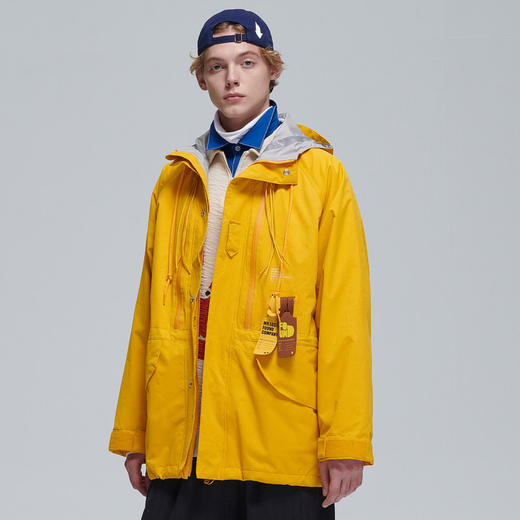 EAFINETAL.20AW三层复合面料功能性防风防水冲锋衣宽松夹克外套 商品图2