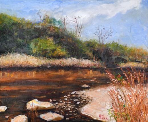 油画《苍山十八溪之——万花溪》 商品图0