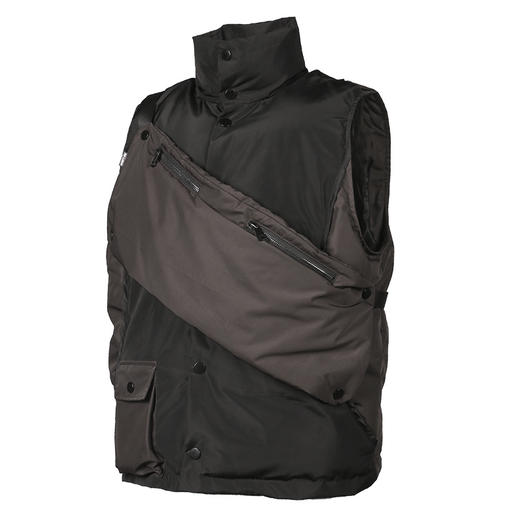 RELABEL 20AW立体包边可拆卸背包多穿法细节拼接羽绒棉马甲 商品图4