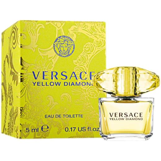 Versace/范思哲黄钻女士淡香水Q版幻影金钻香水5ml黄水晶小样 商品图0