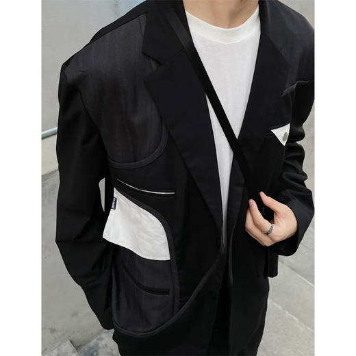 RELABEL 21SS异型外置结构拼接西装外套 商品图2