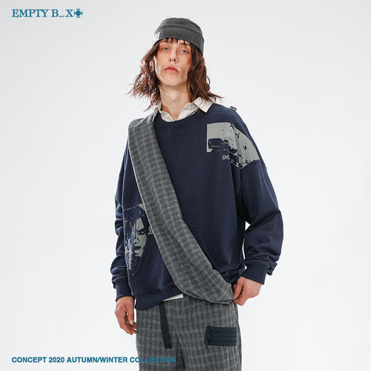 RELABEL 2020AW 复古做旧无帽贴袋卫衣 商品图3