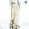RELABEL 21AW深浅卡其色拼接多拉链调节可拆卸后片宽松休闲裤 商品缩略图2