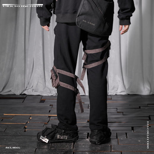 RELABEL 21SS 蜡染做旧工艺战术多口袋拼接帆布卫裤 商品图1