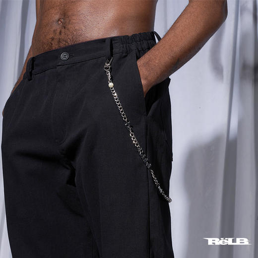 RELABEL 分段字母LOGO时尚珍珠拼接设计款裤链 商品图4