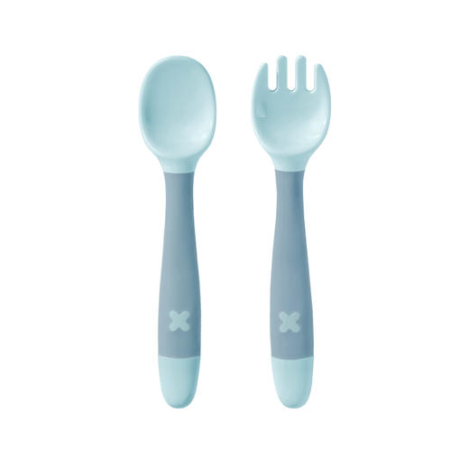babycareRWB001-A弯弯叉勺-云雾绿 商品图1