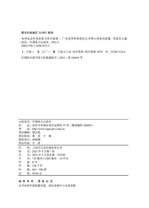 电力企业科技创新与项目管理 商品图3
