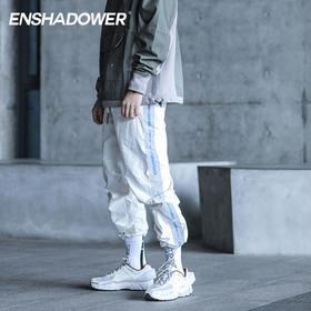 ENSHADOWER隐蔽者反光条束脚裤机能抽绳裤宽松休闲运动裤