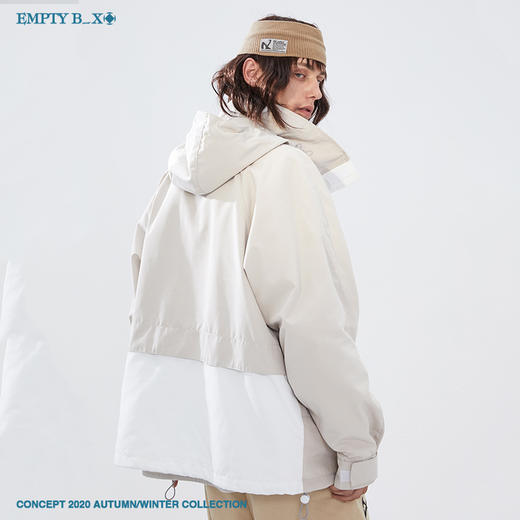 RELABEL 2020AW双色拼接防水面料冲锋衣夹克外套防风衣外套潮牌男 商品图3