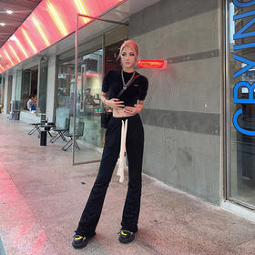 NEWA PROJECT 2021秋冬新款口袋抽绳百搭设计感长裤褶皱卫裤女