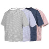 RELABEL 21SS 多色条纹品牌logo刺绣标背后印花宽松短袖T恤 商品缩略图4