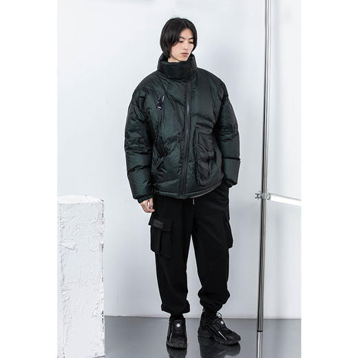 ENSHADOWER隐蔽者冬季变色绗缝羽绒服男士潮牌立领加厚面包服外套 商品图2