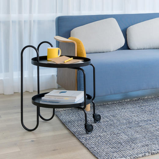 尖叫设计 小推车茶几北欧客厅可移动沙发边小户型轻奢阳台桌子 商品图1