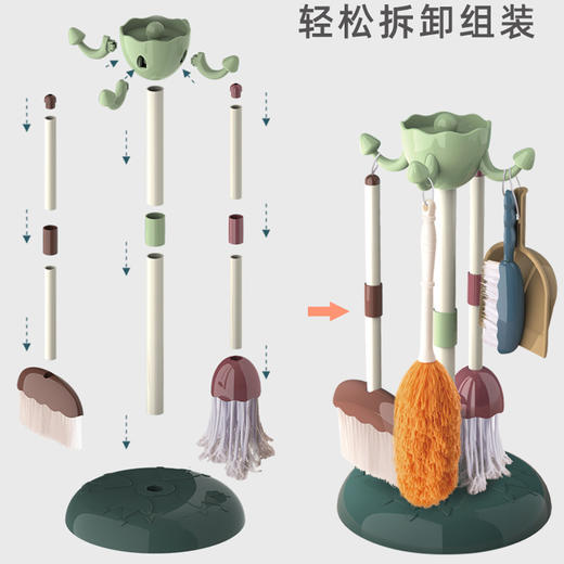 【培养宝宝的自律能力】儿童过家家清洁小帮手组合套装 满满细节 实用性强 商品图3