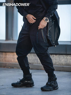 ENSHADOWER隐蔽者xCOMBACKxPUPILTRAVEL三方联名异形口袋束脚裤男