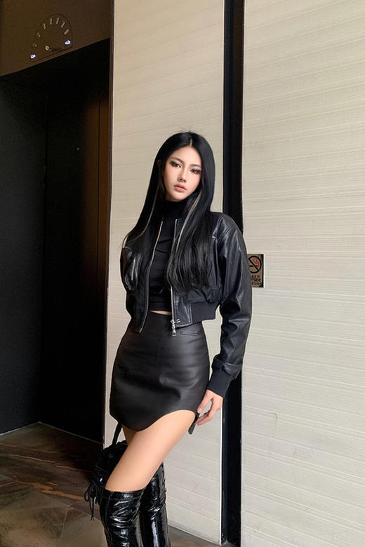 NEWA PROJECT 秋冬新款高腰百搭不规则小众心机a字裙半身裙短裙女 商品图5