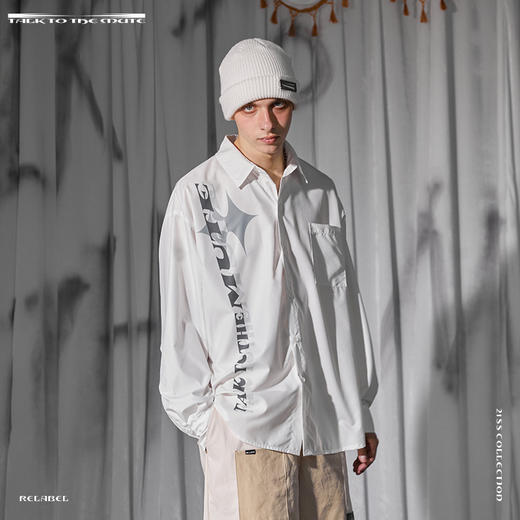 RELABEL 21SS 主题概念图形印花长袖衬衣 商品图2