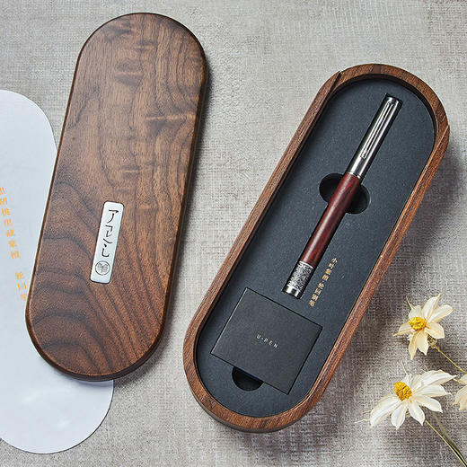 小叶紫檀° 轮回钢笔 商品图0