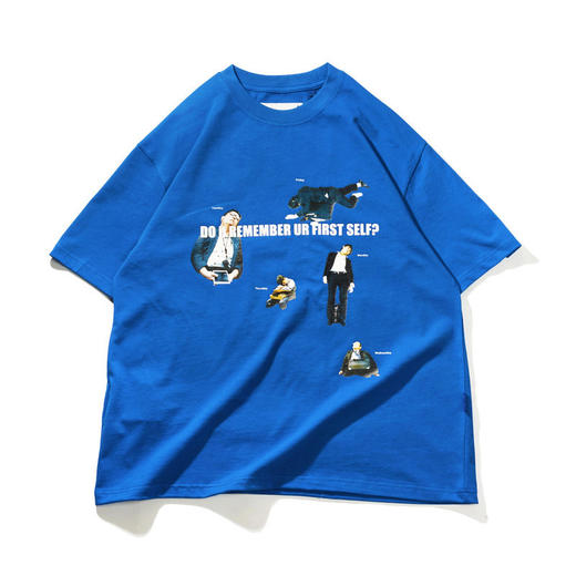 EAFINETAL.21SS新款人物主题图案印花圆领纯棉休闲宽松短袖T恤TEE 商品图4