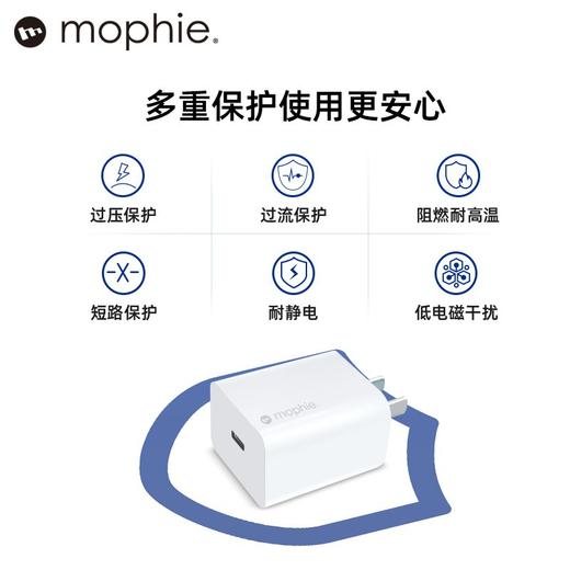 Mophie（摩菲） 20w功率 USB-C接口 PD协议 适用于iPhone/iPad 墙充头 商品图4