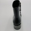 LFGJ 13701新品方头小跟舒适百搭漆皮马鞍口小短靴 商品缩略图4