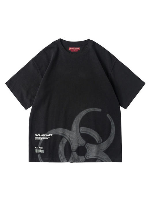ENSHADOWER隐蔽者潮牌金属印花短袖T恤夏季宽松袖体恤新疆棉国潮 商品图4
