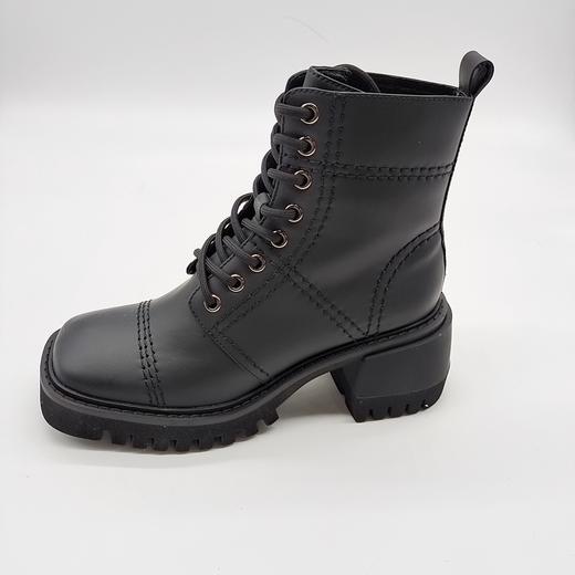 LFGJ 10704 真皮厚底粗跟英伦风时尚短靴 商品图3