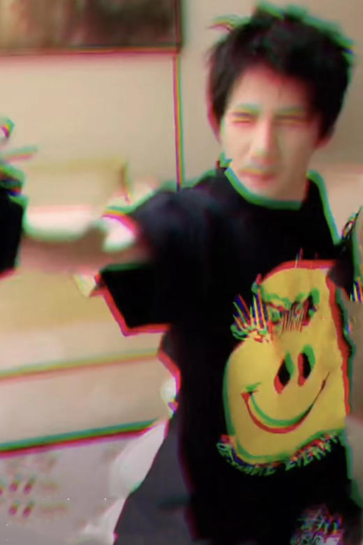 RELABEL20SS大张伟同款笑脸T恤大印花透气面料宽松休闲上衣T恤tee 商品图5