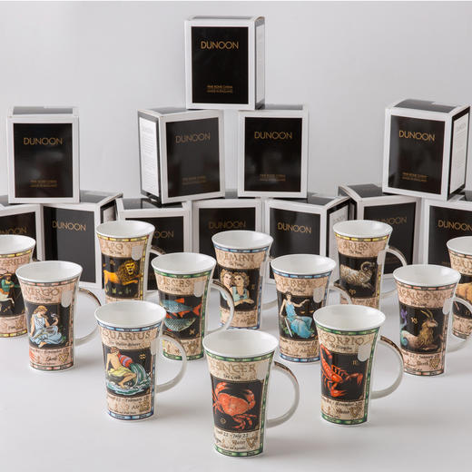 英国原产DUNOON丹侬处女座峡谷型骨瓷马克杯 黑色礼盒 商品图4
