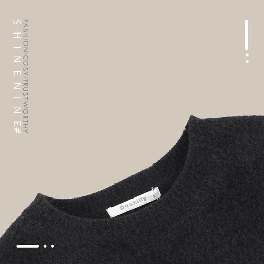 94364360柔软温暖圆领长袖针织衫 商品图1