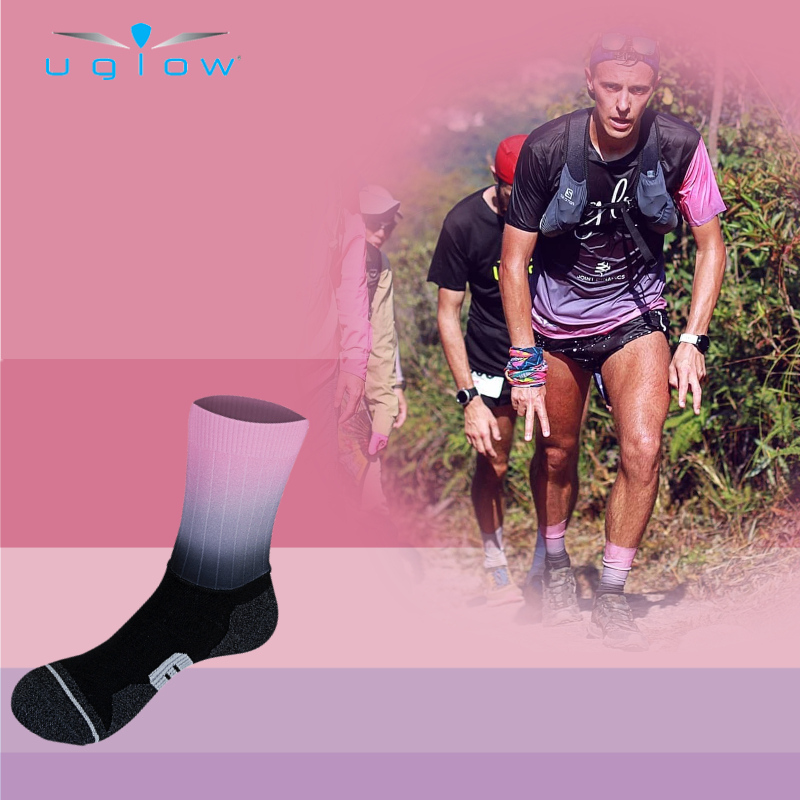 UGLOW压缩腿套马拉松袜AERO SOCK男女户外运动跑步健身锻炼比赛装备袜子 可定制