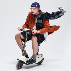 EAFINETAL.20AW辑明线绣花工艺纯色纯棉上衣休闲宽松长袖衬衫