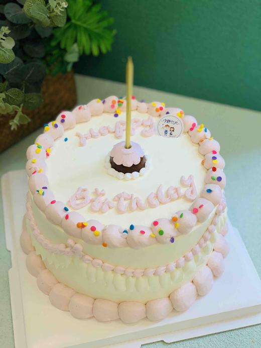 复古简洁奶油蛋糕 下单前请仔细阅读商品详情 商品图0