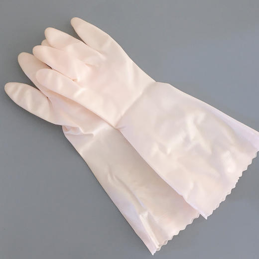 【店庆优选】昭和橡胶手套(粉色S号/M号/绿色L号) 优质材质 指尖加厚 时尚花边 商品图2