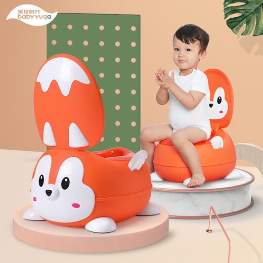 宝贝时代松鼠坐便器PU清新绿 商品图3