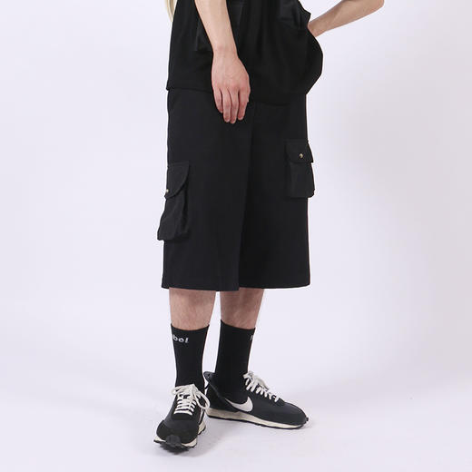 RELABEL20SS口袋半裤5分裤男裤子国潮牌阔型结构中裤沙滩裤休闲裤 商品图2
