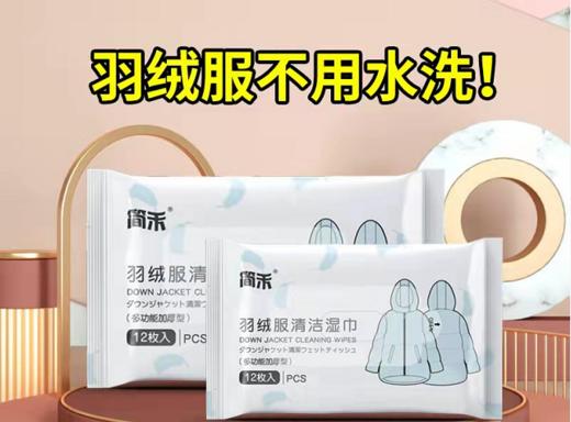 【便捷去污不留痕】羽绒服清洁湿巾干洗剂去油王去污免洗衣物清洁剂清洗剂清洁湿纸巾 商品图1