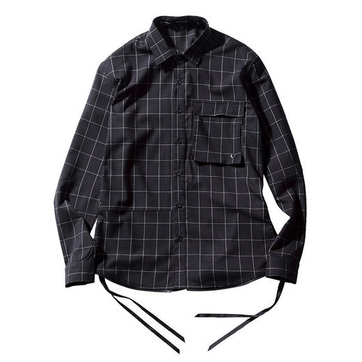 ENSHADOWER隐蔽者格子衬衫男新款休闲潮牌衬衣青年寸衣 商品图4