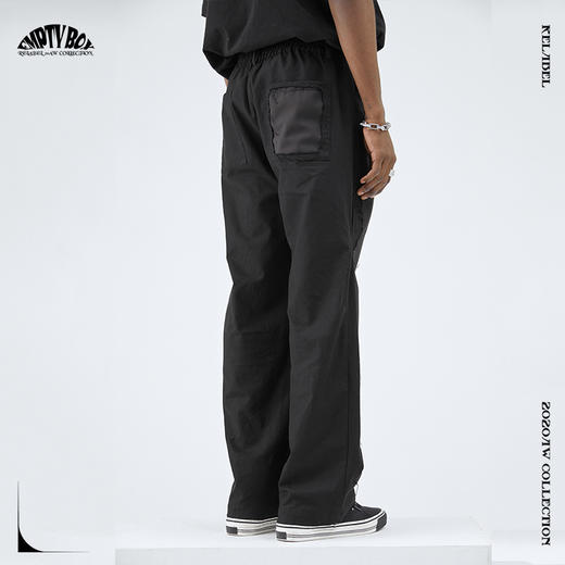 RELABEL 20AW不规则破坏毛边拼接细节侧边破口宽松西裤 商品图2