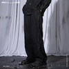 RELABEL 21SS黑色弧形交错立体重工明线脚口抽绳宽松西裤 商品缩略图1