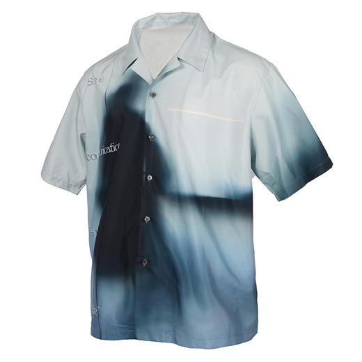 RELABEL 21SS 主题概念人物交谈满印印花宽松休闲短袖衬衣 商品图4