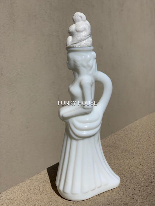 日本中古AVON Vintage奶玻璃香水瓶 底部带标 商品图1