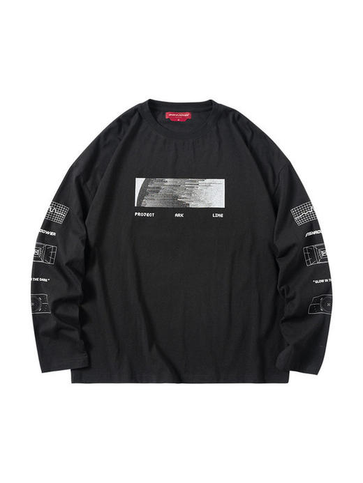 ENSHADOWER隐蔽者几何印花长袖T恤男圆领打底衫上衣 商品图4