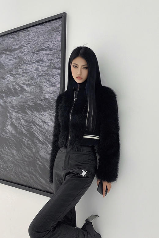 NEWA PROJECT2021秋冬原创设计高腰小众心机辣妹九分小脚裤皮裤女 商品图5