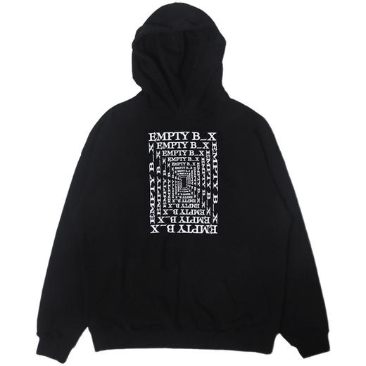 RELABEL 20AW 黑色植绒字母主题印花连帽卫衣 商品图4