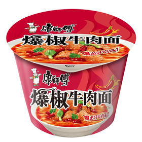 康师傅爆椒牛肉面114克