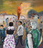 油画《白族火把节》 商品缩略图0